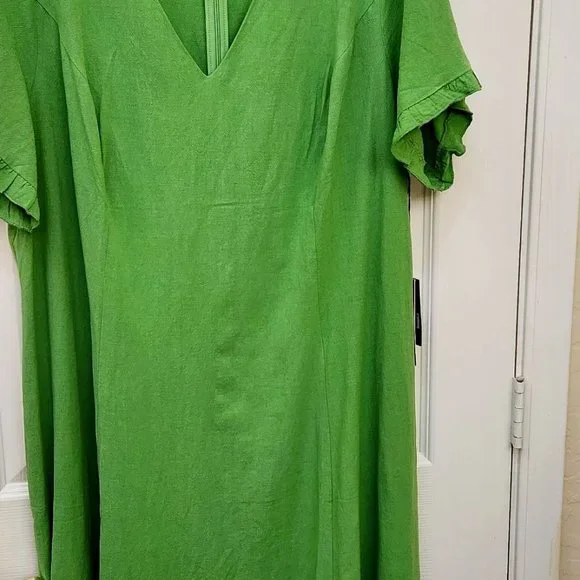 Maree Pour Toi | Dresses | Maree Pour Toi Bright Green Shift Dress Womens  Plus Size 24 | Poshmark